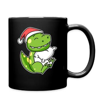 Dinosaurs Christmas Sleep Sleep - Full Colour Mug - black - Right