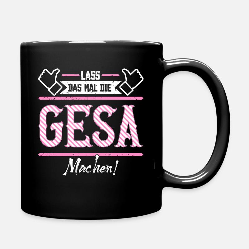Gesa Geschenkidee Geschenk Geburtstag - Tasse einfarbig - Schwarz