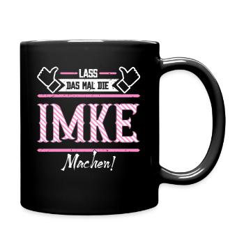 Imke Geschenkidee Geschenk Geburtstag - Tasse einfarbig - Schwarz - Rechts