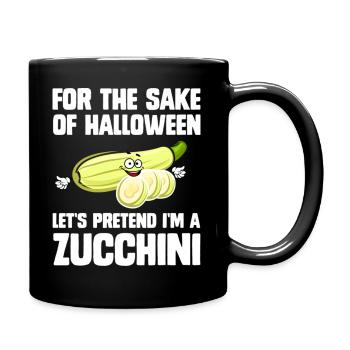 For The Sake Of Halloween Let's Pretent - Full Colour Mug - black - Right