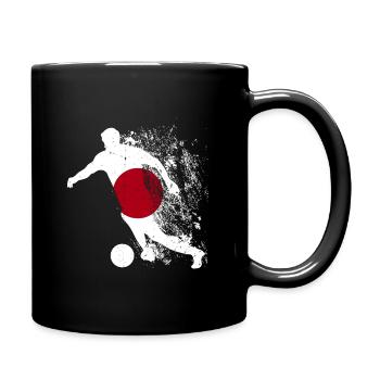 National Team Japan Football World Cup - Full Colour Mug - black - Right
