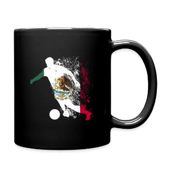 Nationalmannschaft Mexiko Fußball Weltmeister - Tasse einfarbig - Schwarz - Rechts