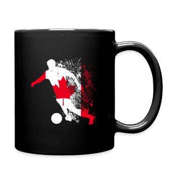 Nationalmannschaft Kanada Fußball Weltmeister - Tasse einfarbig - Schwarz - Rechts