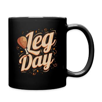 Dinde Tambour Jambe Jour de Thanksgiving - Mug uni - noir - Droite