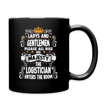 Logisticien T drôle de dire Logisticien motivant - Mug uni - noir - Droite