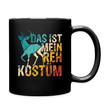 Das Ist Mein Reh Kostüm Karneval Lustiges Reh Rent - Tasse einfarbig - Schwarz - Rechts