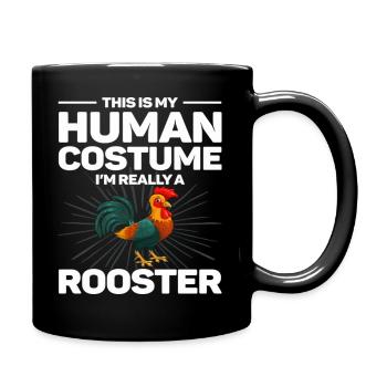 C’est mon costume humain je suis vraiment coq - Mug uni - noir - Droite