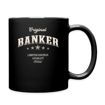 Banker Limited Edition Bankkaufmann - Tasse einfarbig - Schwarz - Rechts