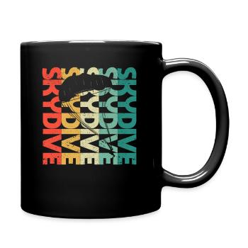 Cas d’amoureux de parachutisme drôle de parachutisme - Mug uni - noir - Droite
