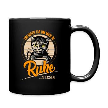 Ich hasse Menschen - LassMich in Ruhe T-Shirt - Tasse einfarbig - Schwarz - Rechts