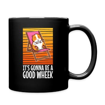 Its guinea be a good wheek - Tasse einfarbig - Schwarz - Rechts