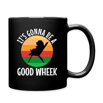 Its guinea be a good wheek - Tasse einfarbig - Schwarz - Rechts