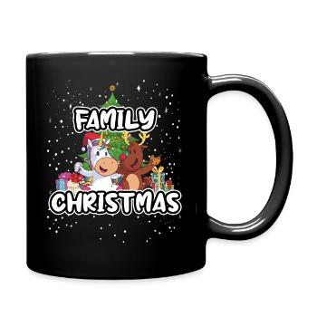 Christmas Family Christmas Tree - Full Colour Mug - black - Right