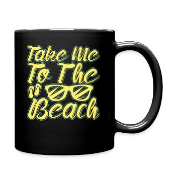 Emmenez-moi à la plage - sunset beach - Mug uni - noir - Droite