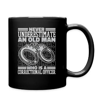 Correctional officer Guard Law enforcement officer - Full Colour Mug - black - Right
