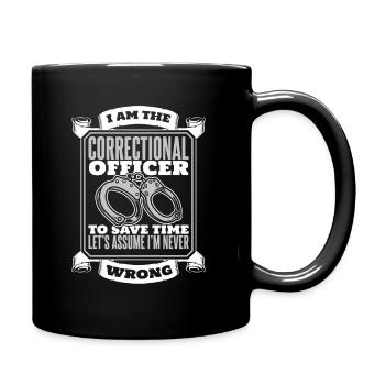 Correctional officer Guard Law enforcement officer - Full Colour Mug - black - Right