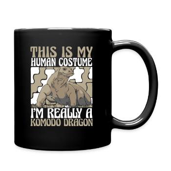 Komodowaran Tier Komodo Dragon Komodowarane - Tasse einfarbig - Schwarz - Rechts