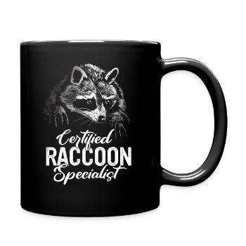 Raton laveur - Mug uni - noir - Droite