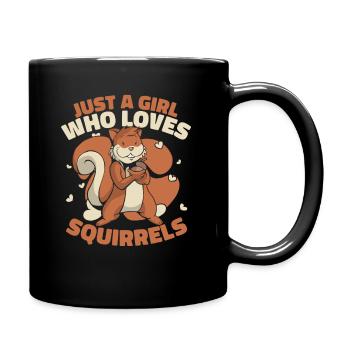 Squirrel Animal - Full Colour Mug - black - Right