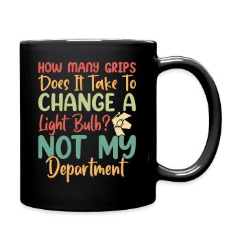 How many grips does it take to chance .. - Full Colour Mug - black - Right