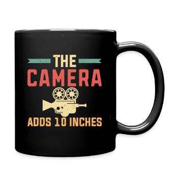 The camera adds 10 inches Film - Full Colour Mug - black - Right