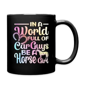 Rider Sayings Rider Horses - Full Colour Mug - black - Right