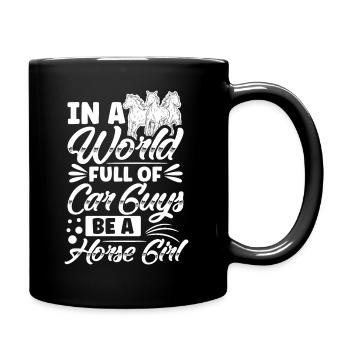 Rider Sayings Rider Horses - Full Colour Mug - black - Right