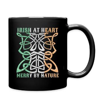 Irlande irlandaise ornement celtique drôle de dicton - Mug uni - noir - Droite