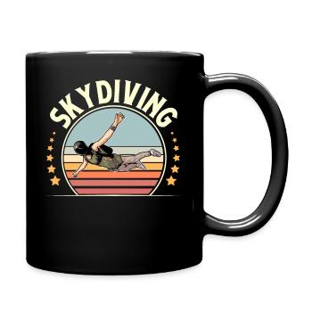 Skydiving Parachuting Parachute - Full Colour Mug - black - Right