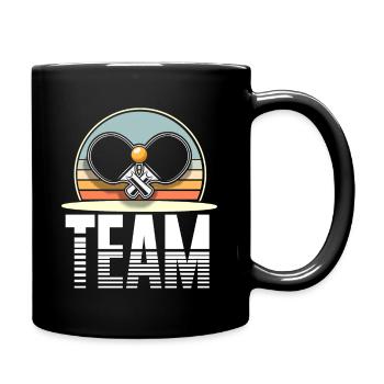 Équipe de tennis de table - Mug uni - noir - Droite