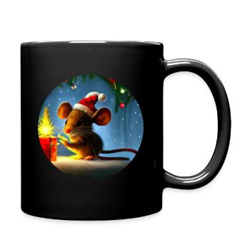 Christmas motif - Full Colour Mug - black - Right