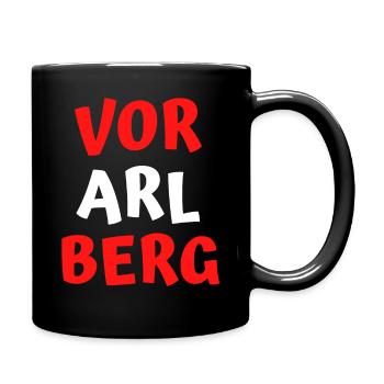 Vorarlberg - Mug uni - noir - Droite