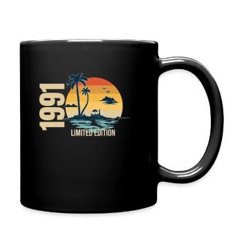 Geburtstag Limited Edition 1991 - Tasse einfarbig - Schwarz - Rechts