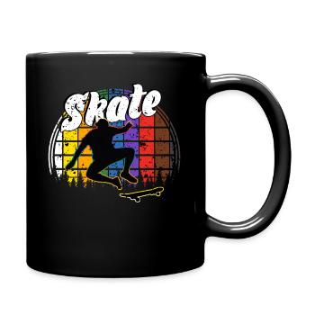 Skateboard Freestyle - Mug uni - noir - Droite