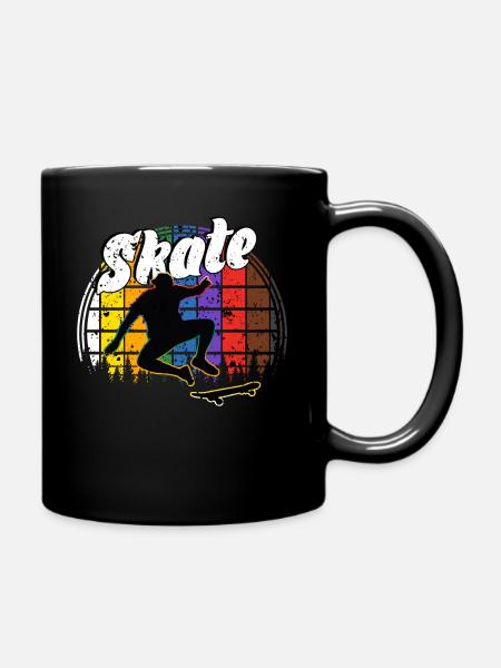 Skateboard Freestyle - Tasse einfarbig - Schwarz