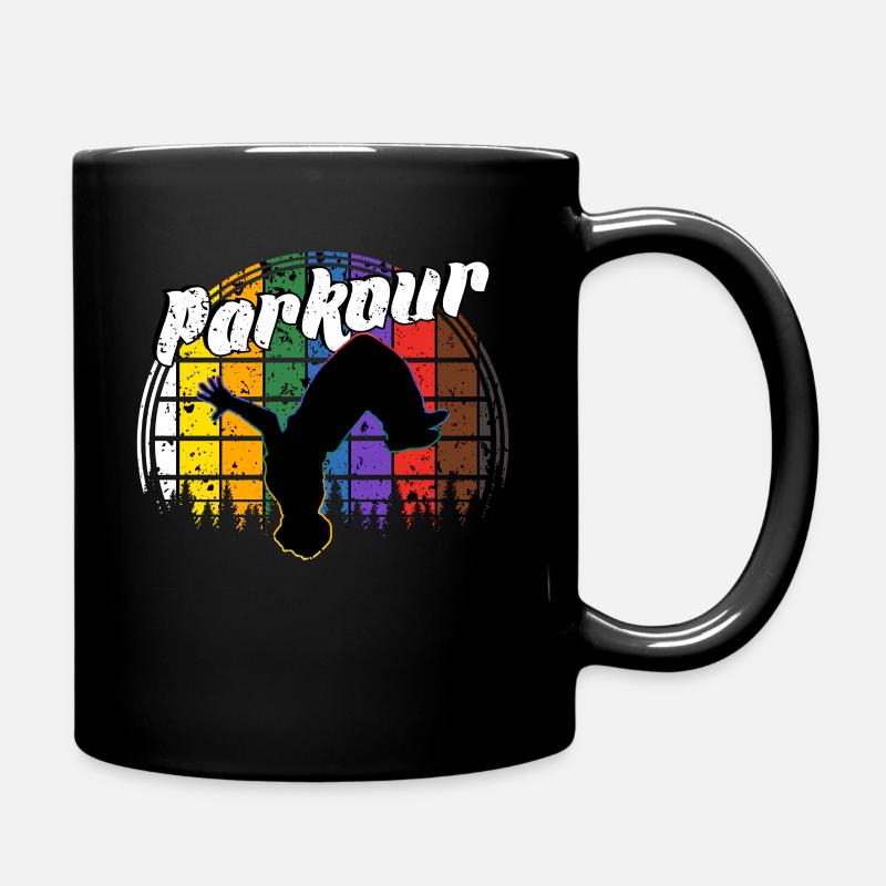 free running - Full Colour Mug - black