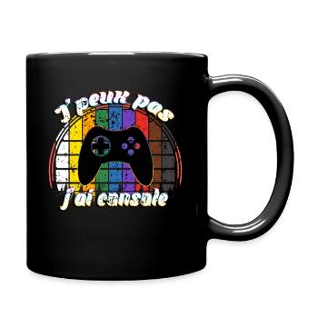 J'peux pas j'ai console - Mug uni - noir - Droite