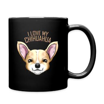 Dog Lover - J’aime mon Chihuahua - Mug uni - noir - Droite