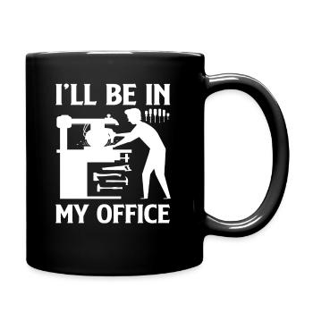 Hobby Carpenter Craftsman Office Workshop - Full Colour Mug - black - Right