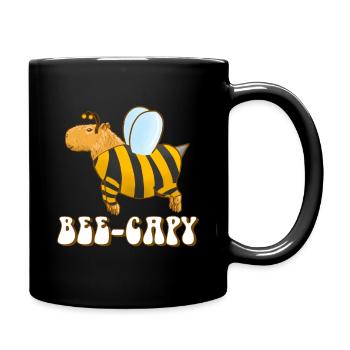 Capybara Bee Costume - Full Colour Mug - black - Right