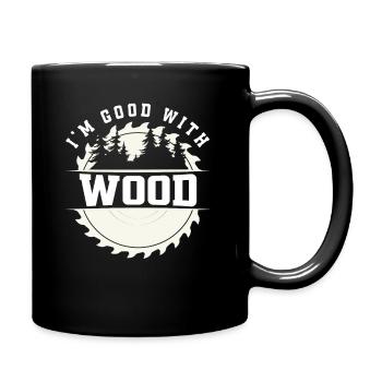 Forester Forestry Woodworker Carpenter - Full Colour Mug - black - Right