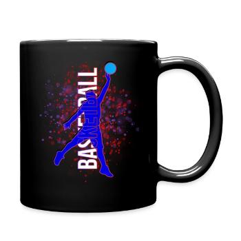Basketteur - Basket - BBall - Basket Ball - Mug uni - noir - Droite