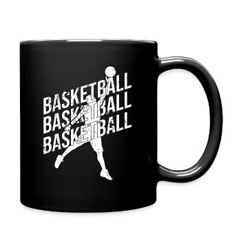 Basketteur - Basket - BBall - Basket Ball - Mug uni - noir - Droite