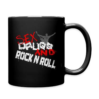 Grunge Sex Drugs And Rock And Roll - Mug uni - noir - Droite