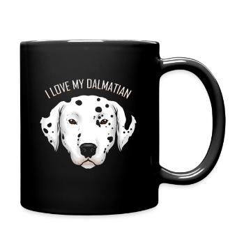 Dog Lover - I Love My Dalmatian - Full Colour Mug - black - Right