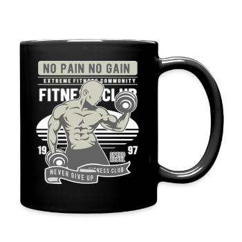 Pas de douleur Pas de gain Gymnase - Mug uni - noir - Droite