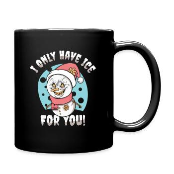 Halloween Scary Christmas Horror Fan Scary Snowman - Full Colour Mug - black - Right