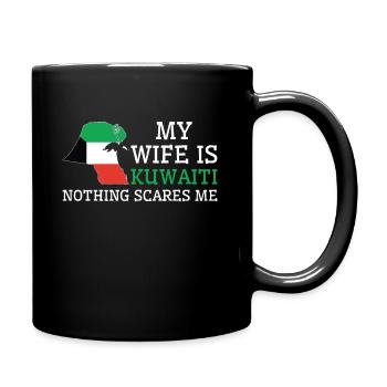 Nichts macht mir Angst Kuwaitische Ehefrau Kuwait - Tasse einfarbig - Schwarz - Rechts