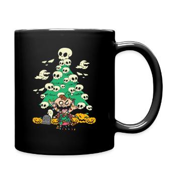 Böser Weihnachtself Zombie-Ferienhorror - Tasse einfarbig - Schwarz - Rechts