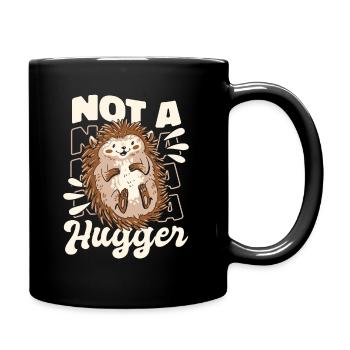Igel Stachelig Tier Igel - Tasse einfarbig - Schwarz - Rechts